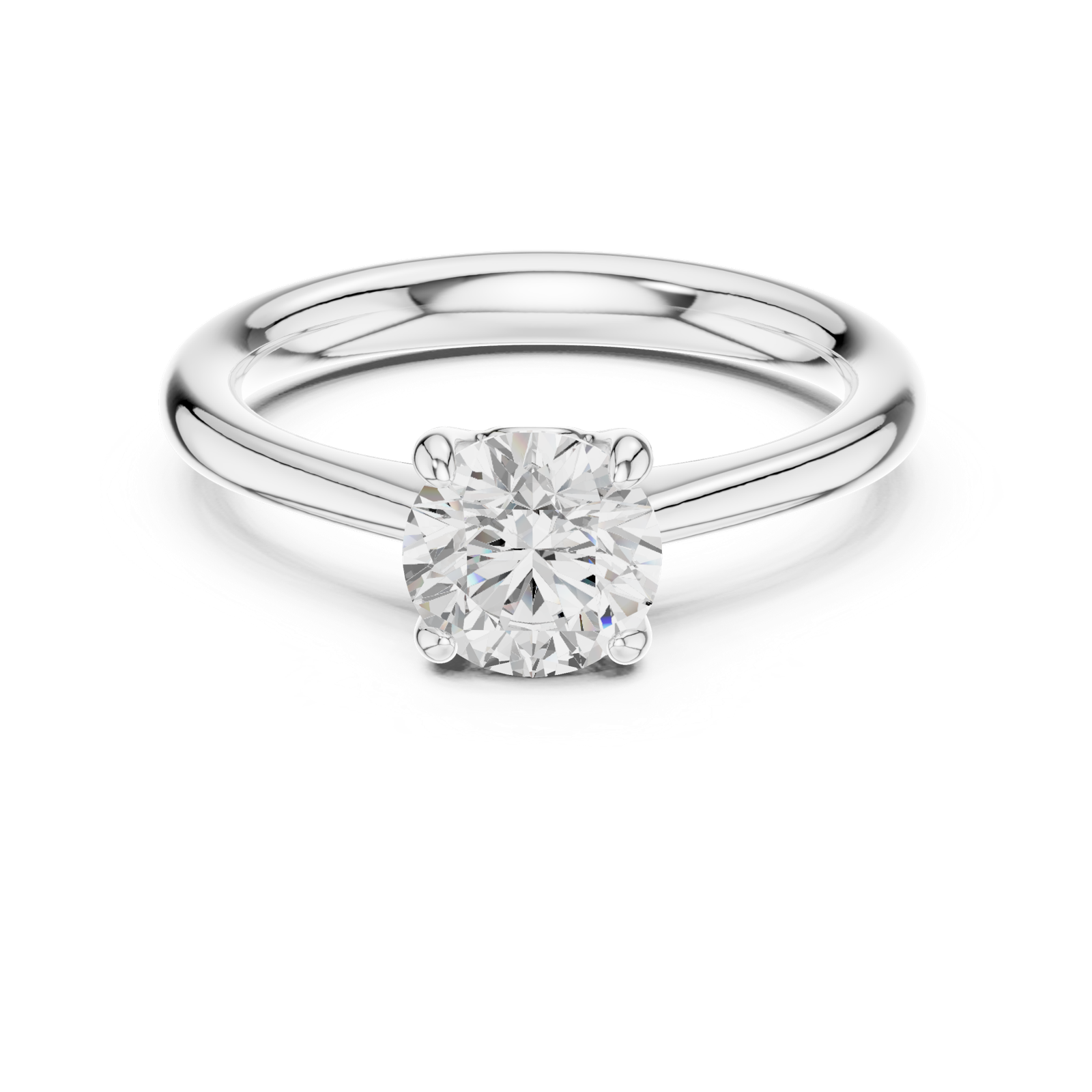 Gold Ring DDLR-566, White Gold, view 4