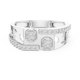 Gold Ring LR-01 (30), White Gold, view 4