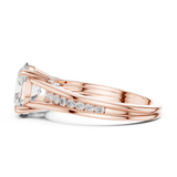 Gold Ring DDLR-995, Rose Gold, view 3