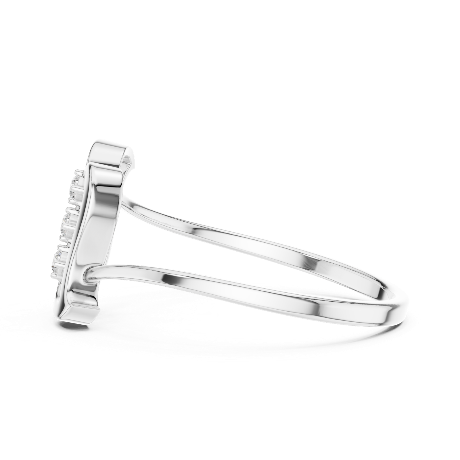 Gold Ring 1 (146), White Gold, view 3