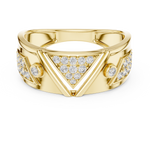 Gold Ring LR-01 (50), Yellow Gold, view 4
