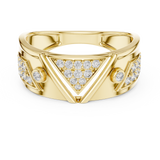 Gold Ring LR-01 (50), Yellow Gold, view 4