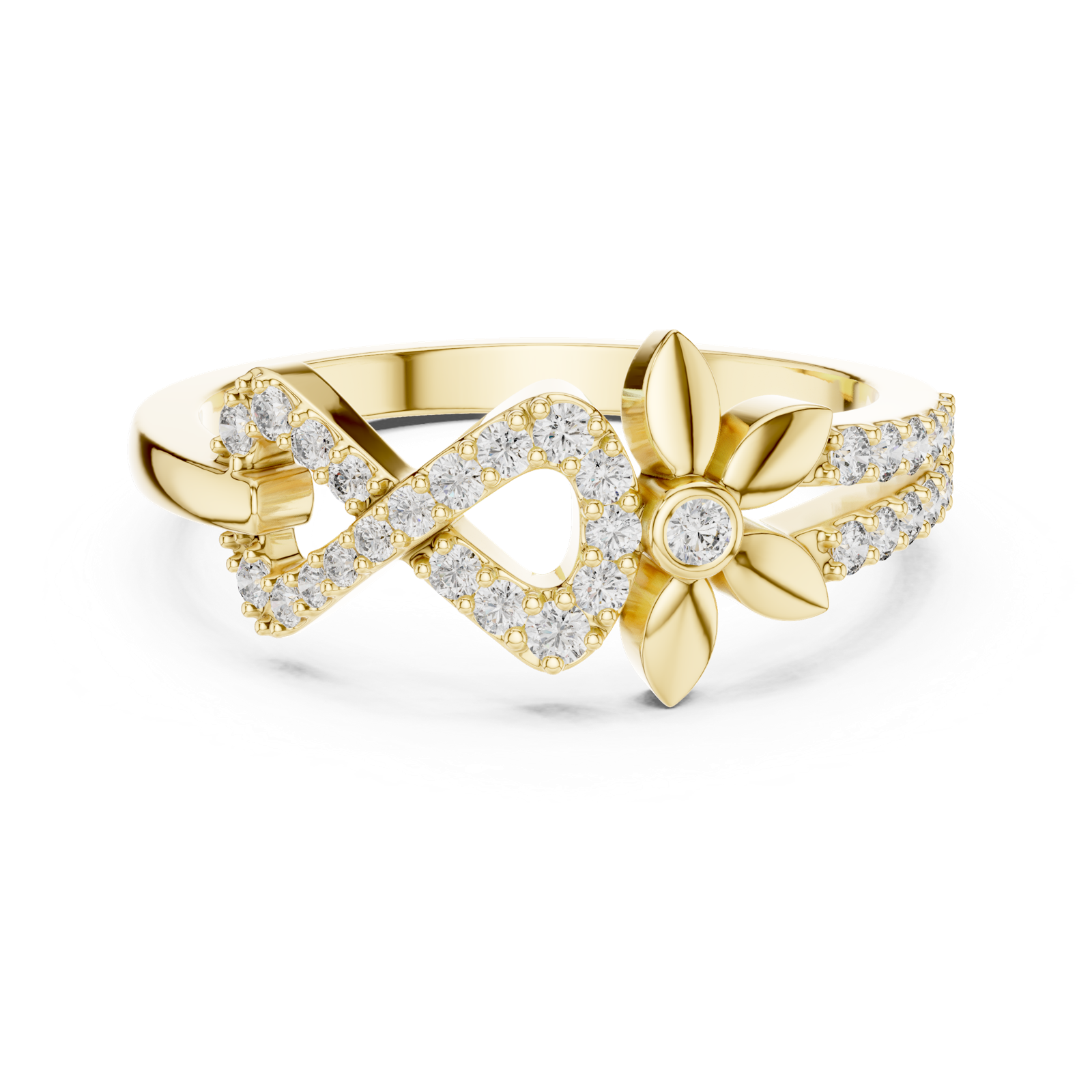 Gold Ring LR-01 (78), Yellow Gold, view 4