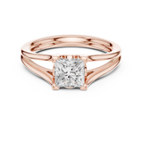 Gold Ring DDLR-571, Rose Gold, view 4