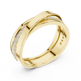 Gold Ring SBMR(41), Yellow Gold, view 2
