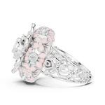 Gold Ring DDLR-767, White Gold, view 3