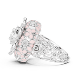 Gold Ring DDLR-767, White Gold, view 3