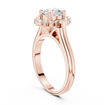 Gold Ring DDLR-334, Rose Gold, view 1
