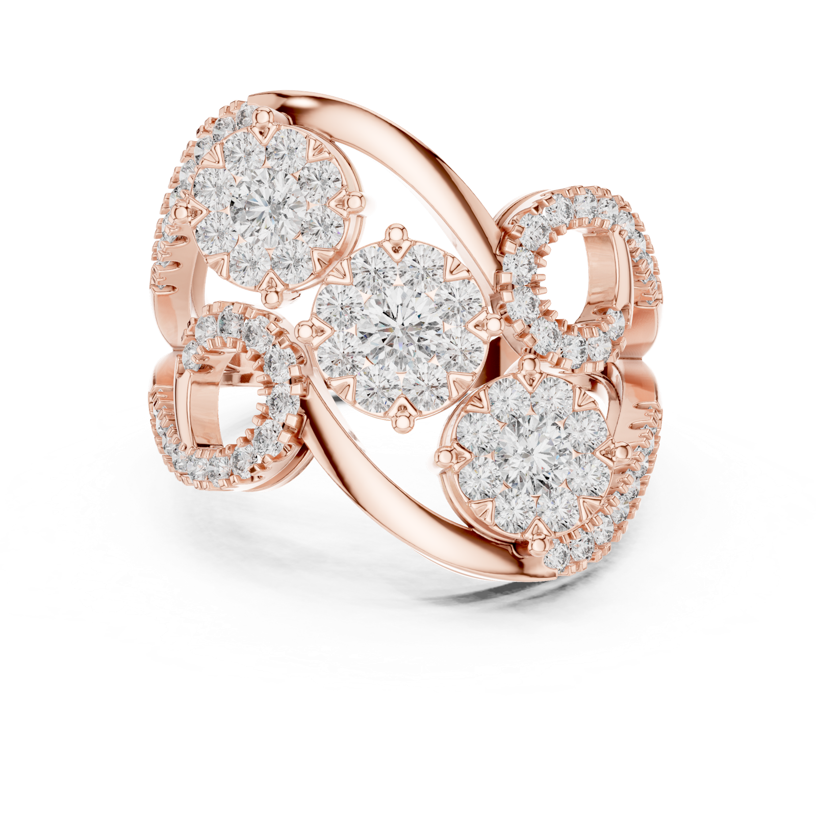 Gold Ring 19-120002L, Rose Gold, view 4