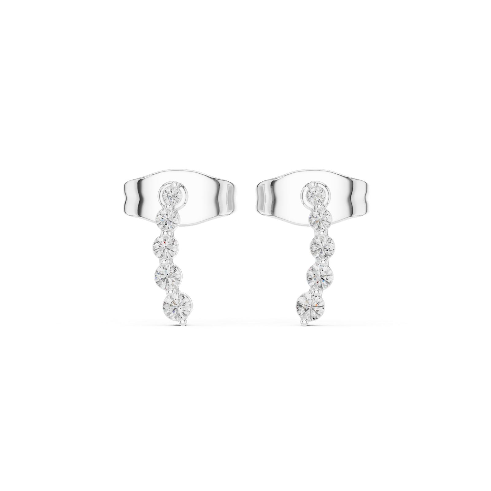 Gold Earrings SBER(32), White Gold