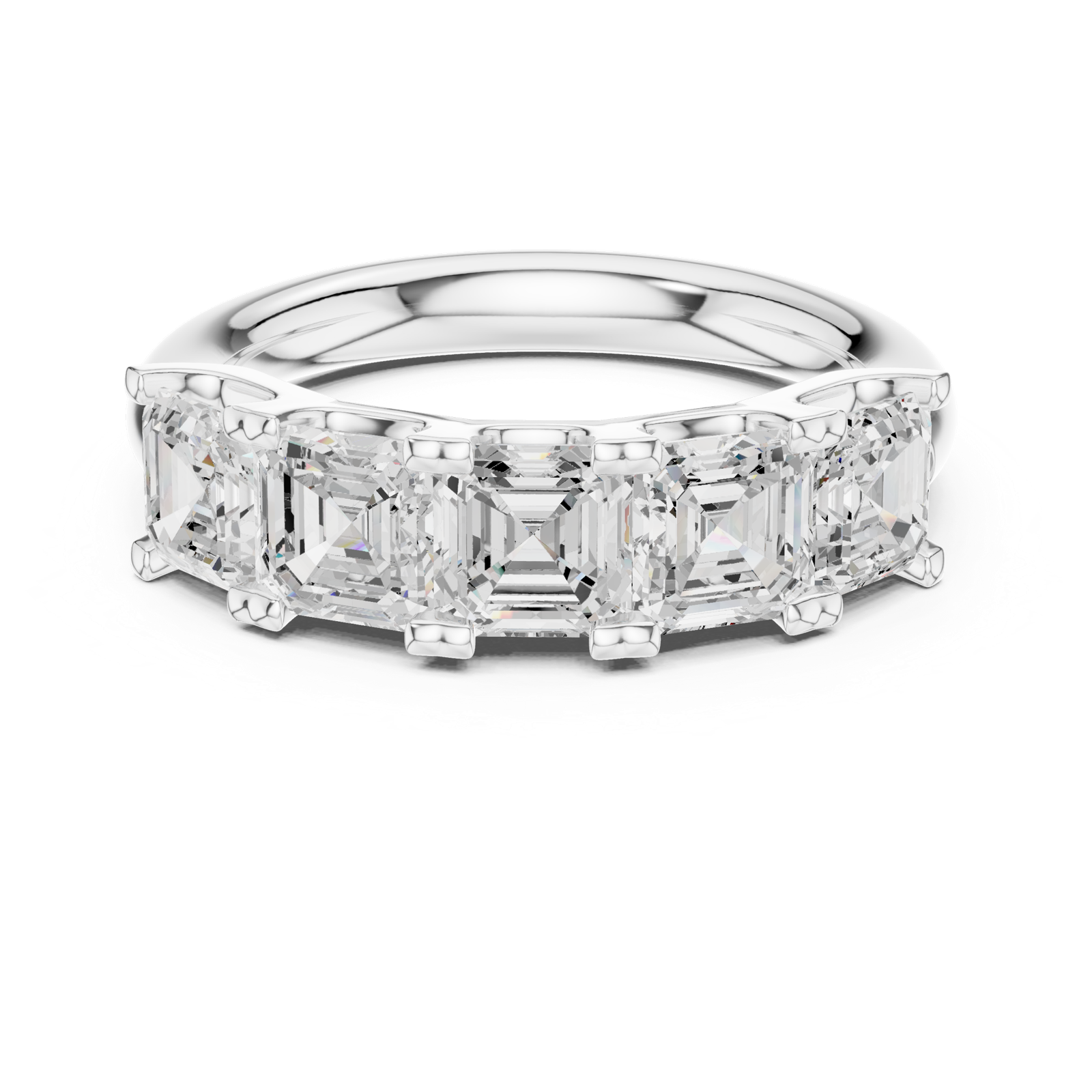 Gold Ring DDLR-701, White Gold, view 4