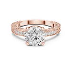 Gold Ring DDLR-982, Rose Gold, view 4