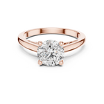 Gold Ring DDLR-159, Rose Gold, view 4