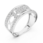 Gold Ring LR-01 (13), White Gold, view 2
