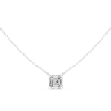 Gold Jewelry, Asscher center stone, White Gold, view 4
