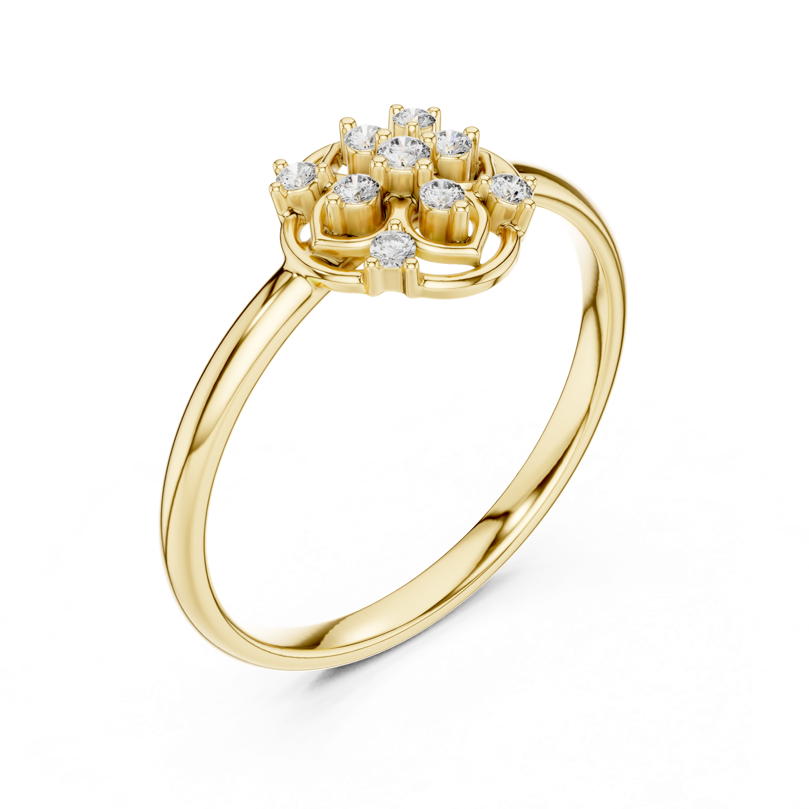 Gold Ring 1 (433), Yellow Gold, view 2
