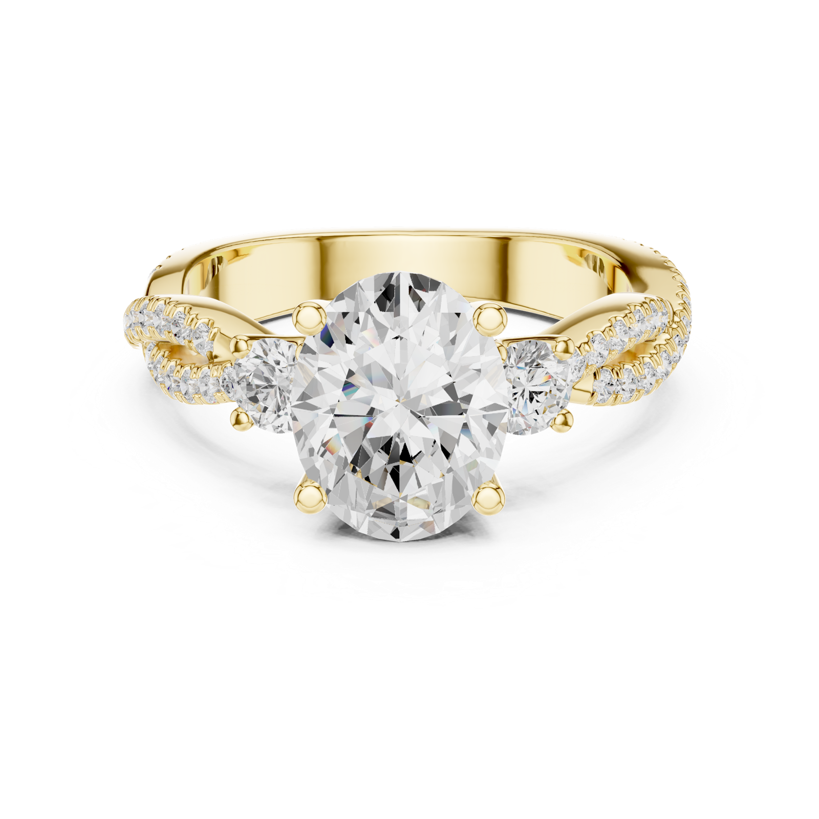 Gold Ring DDLR-1036, Yellow Gold
