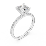 Gold Ring DDLR-885, White Gold, view 2