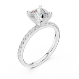 Gold Ring DDLR-885, White Gold, view 2