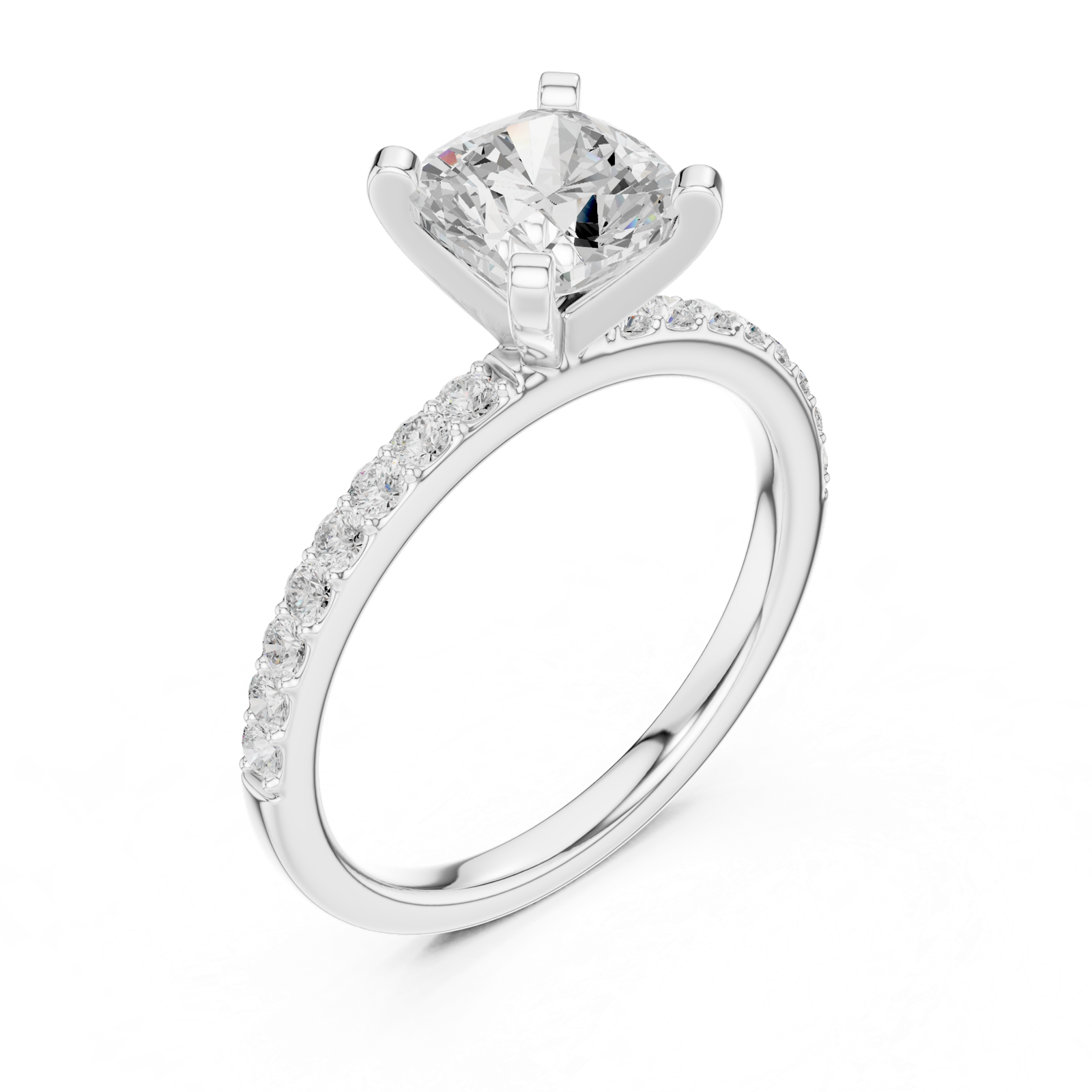 Gold Ring DDLR-885, White Gold, view 2