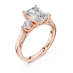 Gold Ring DDLR-1041, Rose Gold, view 2