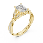 Gold Ring DDLR-933, Yellow Gold, view 2