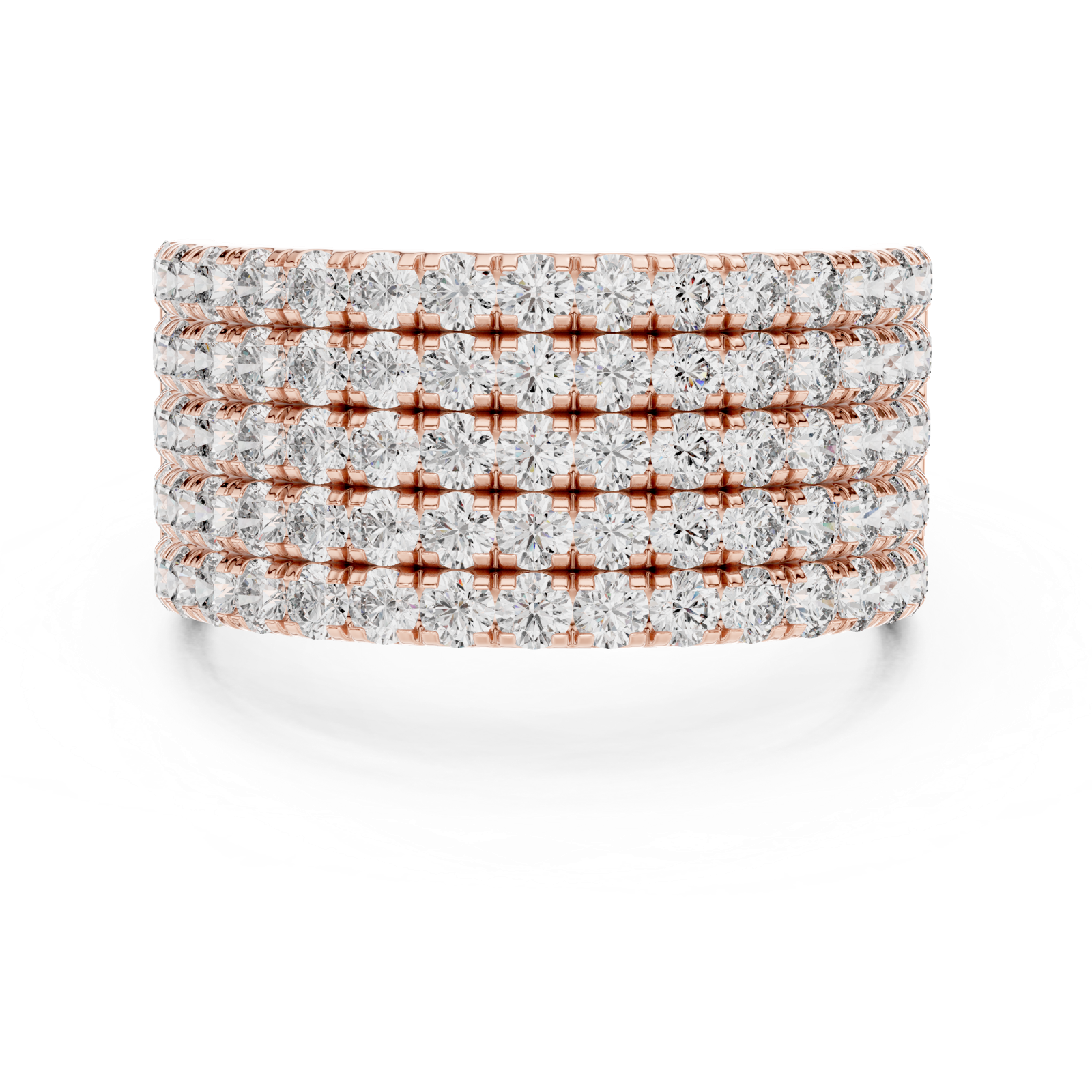 Gold Ring L03-03, Rose Gold, view 4