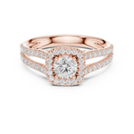 Gold Ring LR-0217, Rose Gold, view 4
