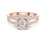 Gold Ring LR-0217, Rose Gold, view 4