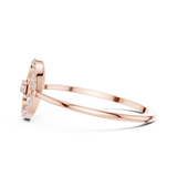 Gold Ring DR-6154, Rose Gold, view 3