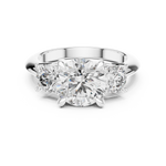 Gold Ring DDLR-042, White Gold, view 4