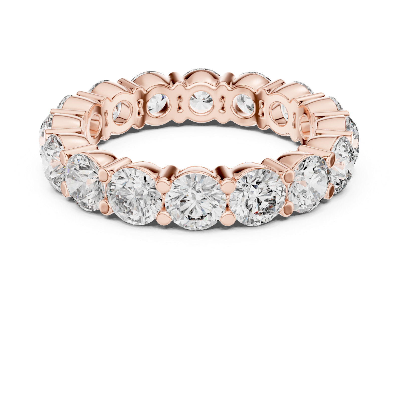 Gold Ring DDLR-235, Rose Gold, view 4