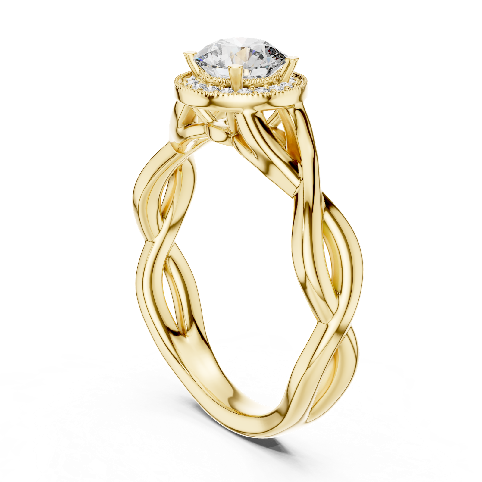 Gold Ring LR-0208, Yellow Gold, view 1