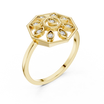 Gold Ring DR-6253, Yellow Gold, view 2