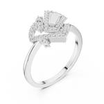 Gold Ring LR-01 (63), White Gold, view 2
