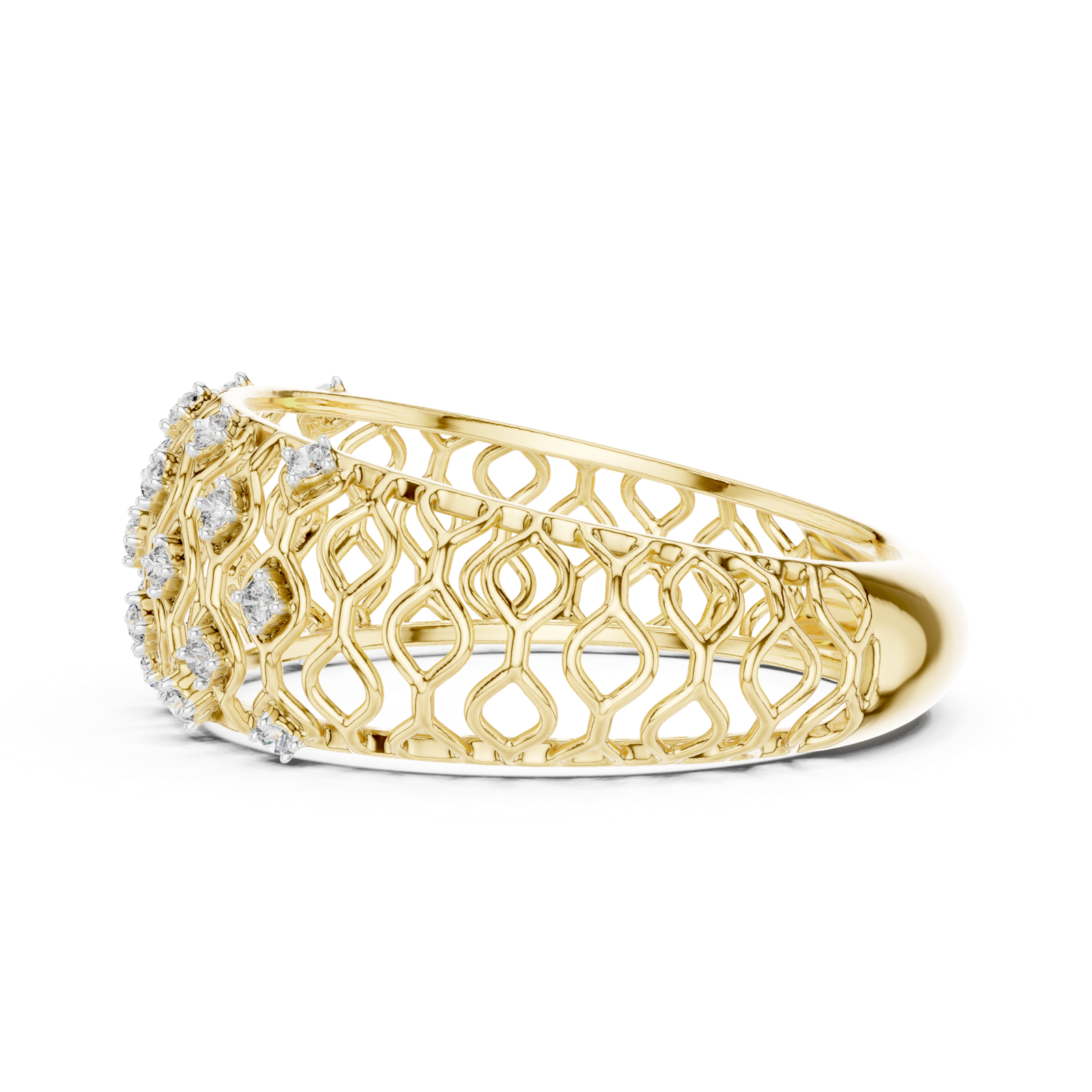 Gold Ring 12-10068@L, Yellow Gold, view 3