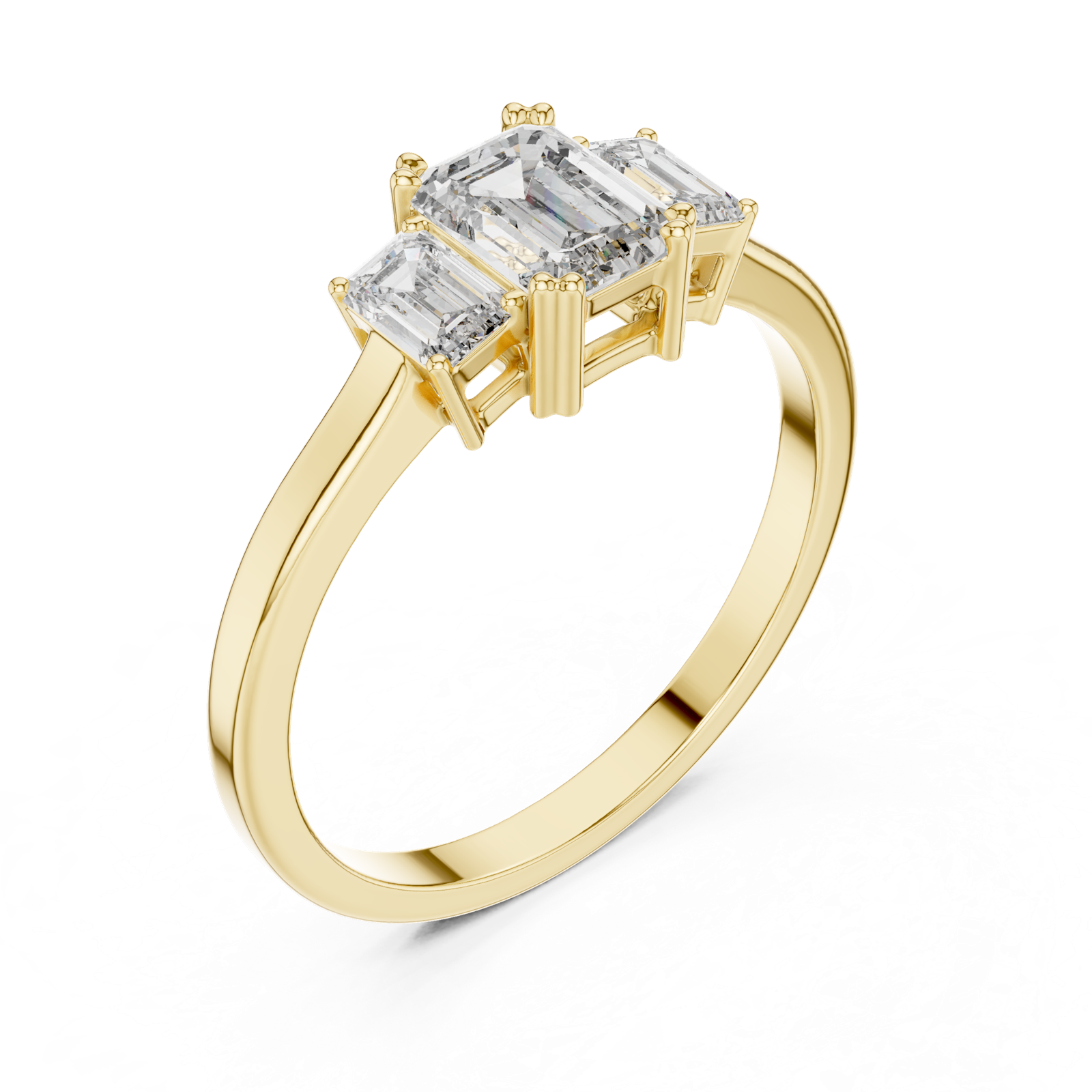 Gold Ring ALR-53, Yellow Gold, view 2