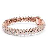 Gold Bracelet FBR0138, Rose Gold, view 1