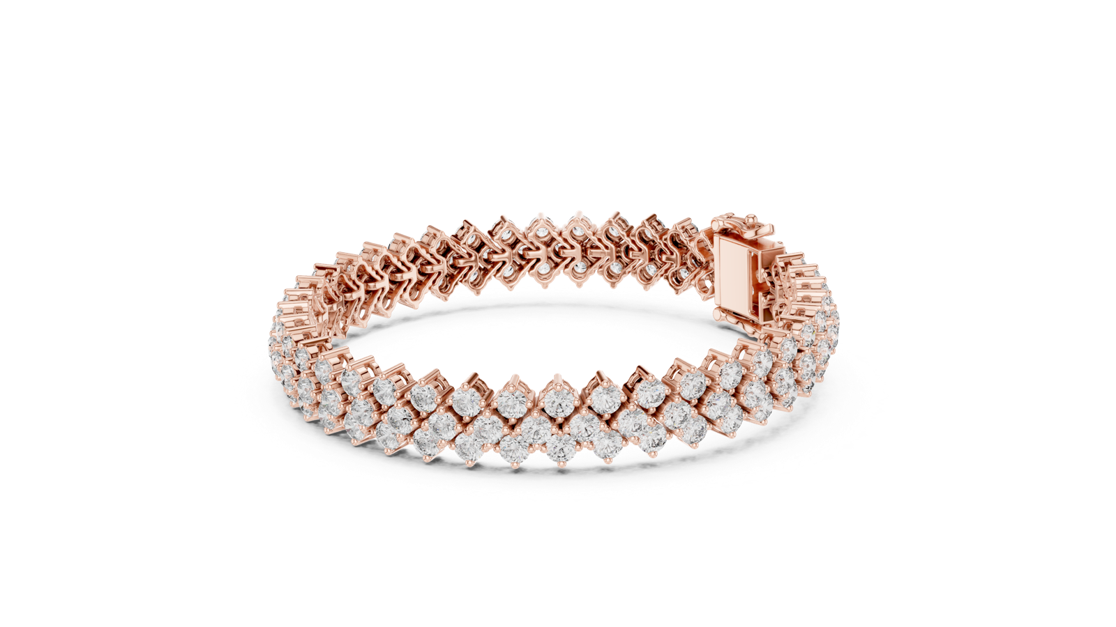 Gold Bracelet FBR0138, Rose Gold, view 1