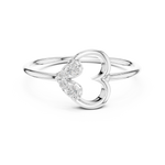 Gold Ring 12-10039@L, White Gold