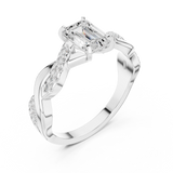Gold Ring DDLR-1071, White Gold, view 2