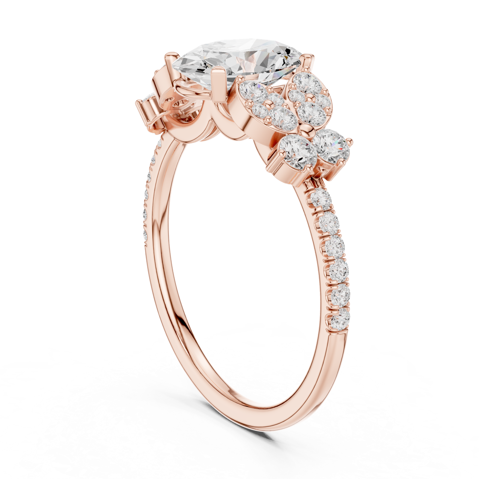 Gold Ring DDLR-1052, Rose Gold