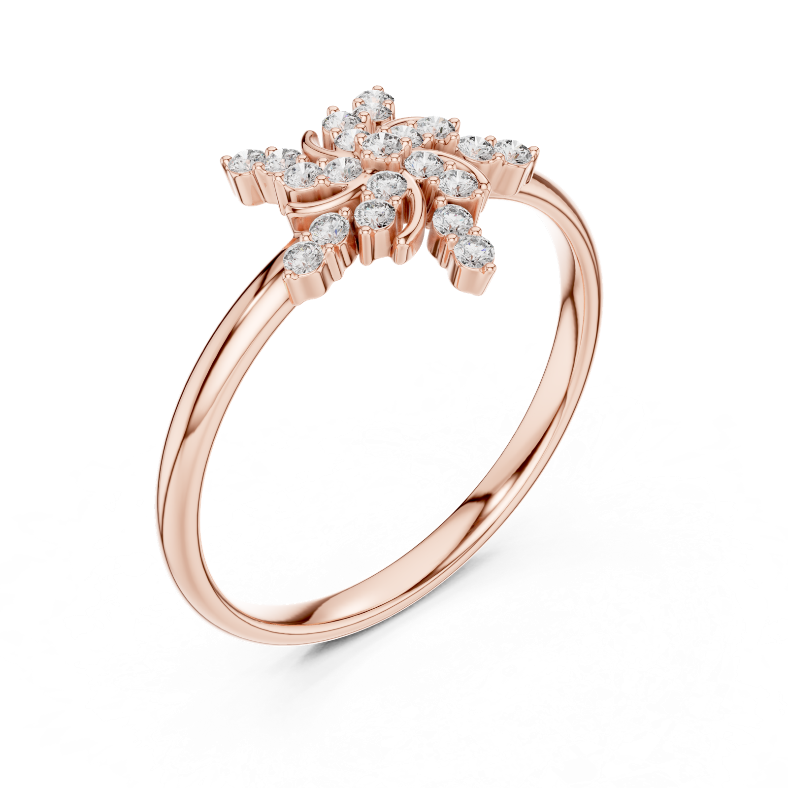 Gold Ring Ledis Ring, Rose Gold, view 2