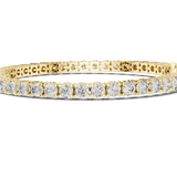 14K Solid Gold Lab Diamond Bracelet, Yellow Gold, view 3