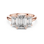 Gold Ring DDLR-045, Rose Gold, view 4
