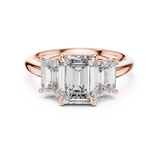 Gold Ring DDLR-045, Rose Gold, view 4