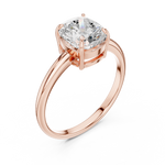 Gold Ring DDLR-808, Rose Gold, view 2