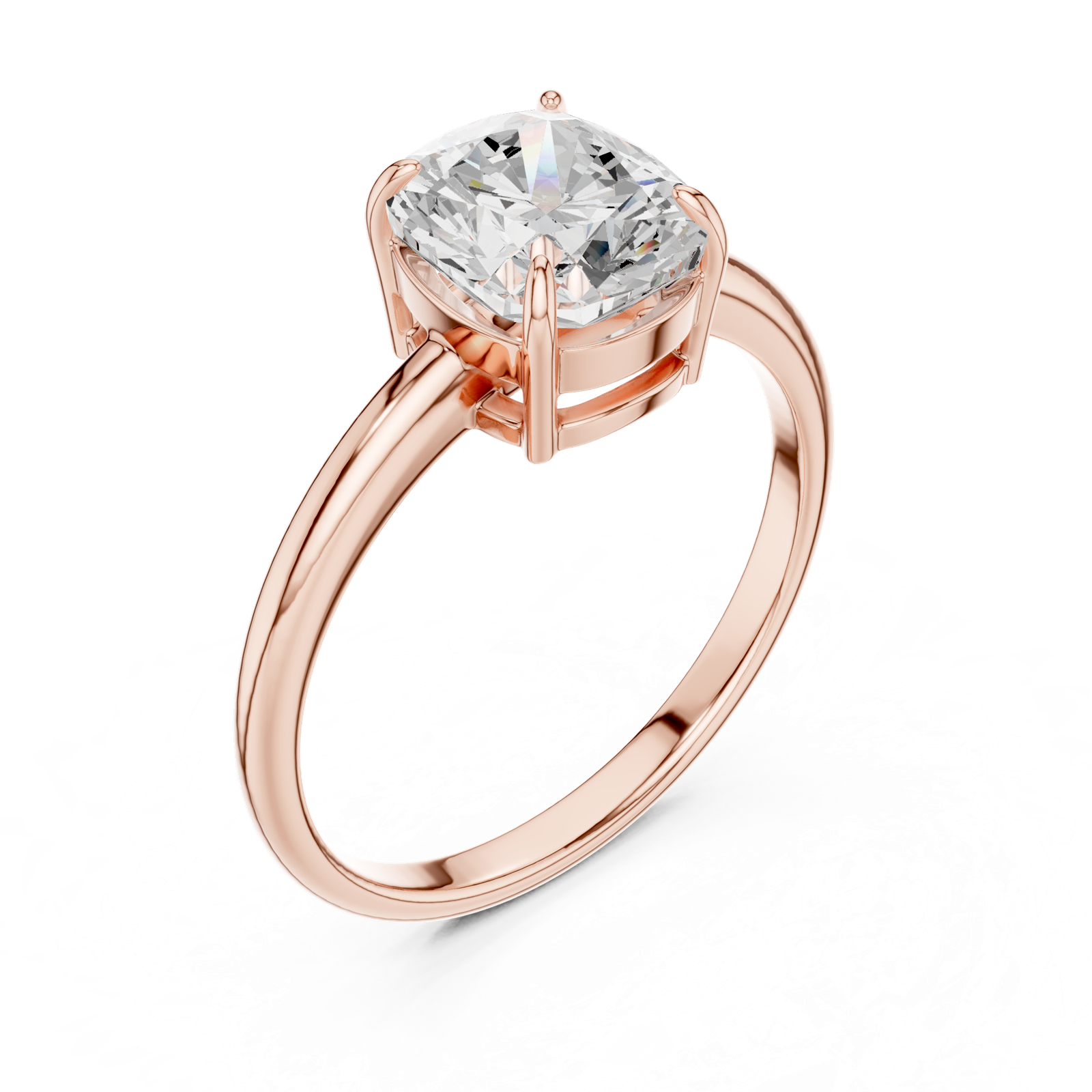 Gold Ring DDLR-808, Rose Gold, view 2