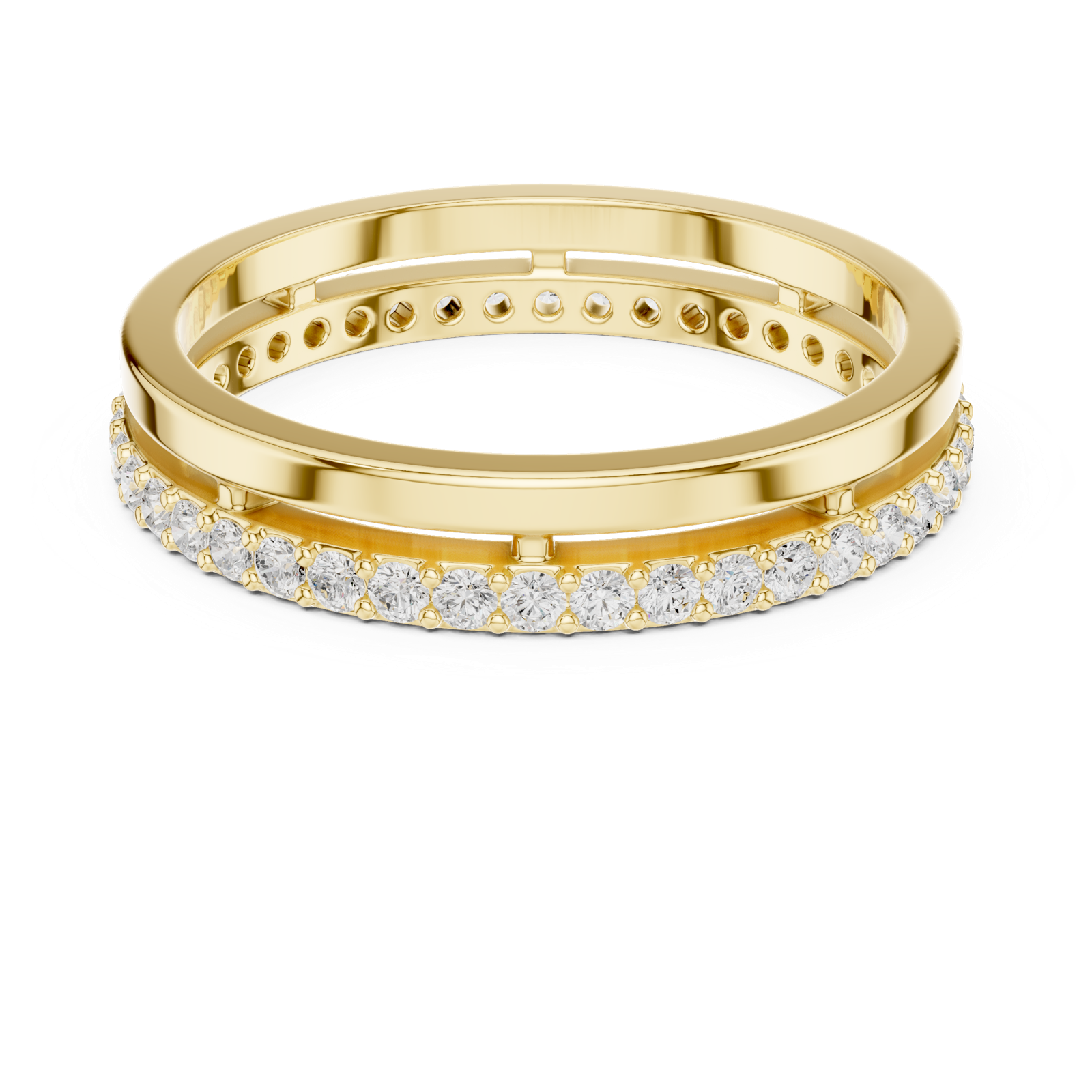 Gold Ring R26, Yellow Gold, view 4