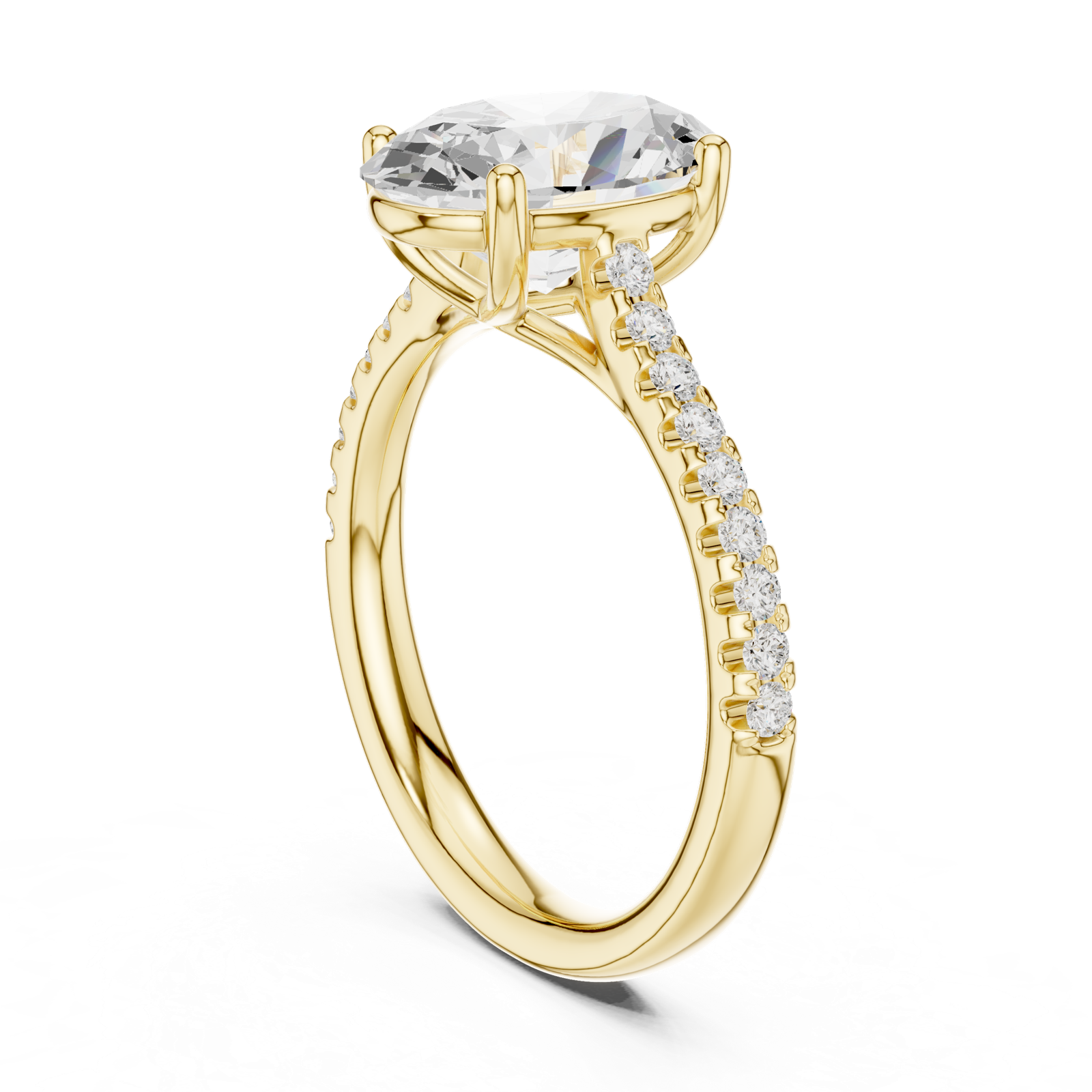 Gold Ring DDLR-729, Yellow Gold, view 1